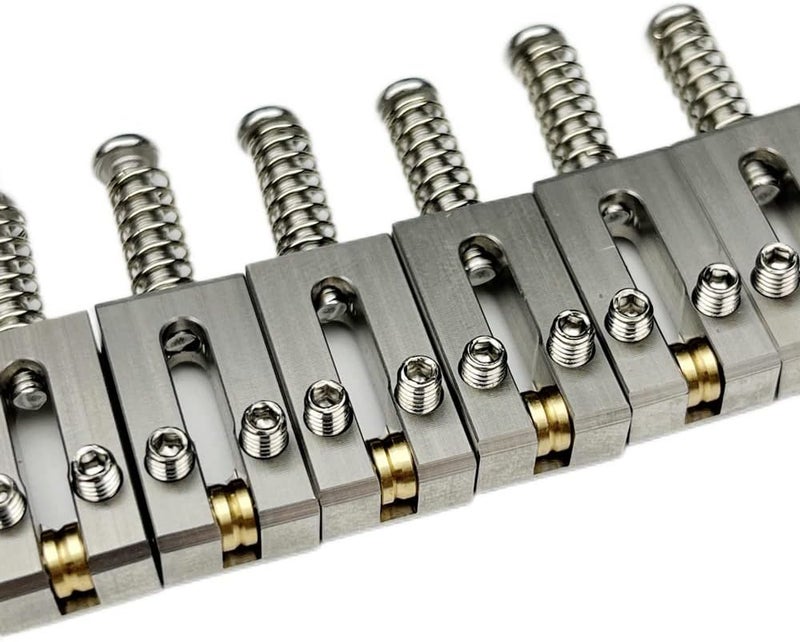 Kaynes 6PCS Guitar Bridge Roller Saddles – Stainless Steel Tremolo Bridges Saddle for Fender Telecaster Tele Stratocaster Strat ST TL Style Electric Guitar Replacement (10.8mm) - Image 4